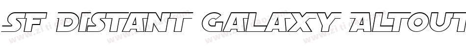 SF Distant Galaxy AltOutline字体转换